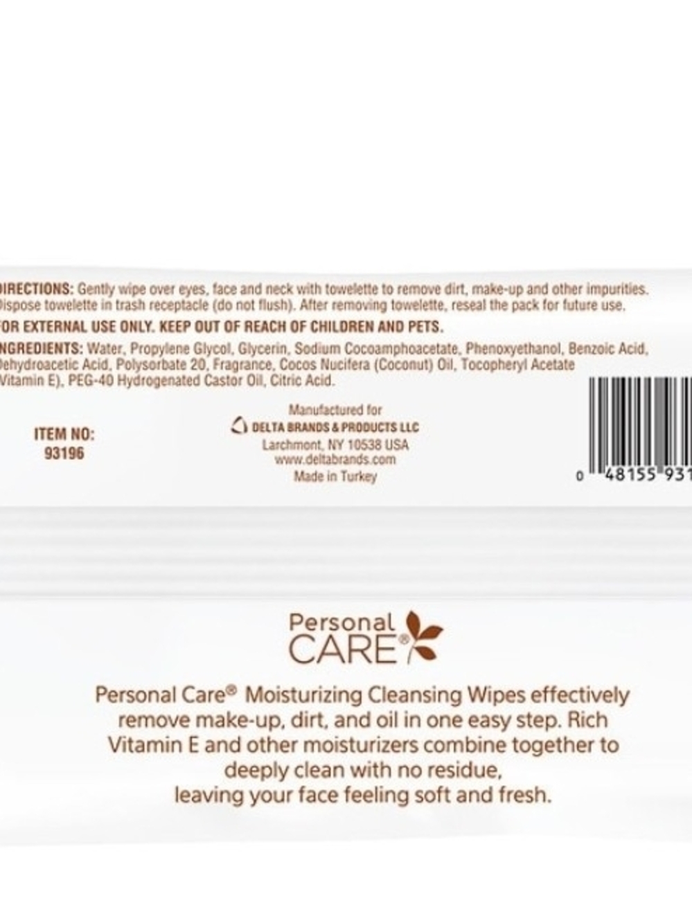 Deep Cleansing Coconut Oil Wipes - Picture 2 of 2